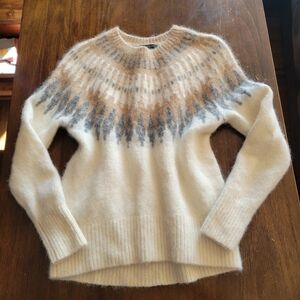 Banana Republic Fair Isle Alpaca Blend Knit Sweater Cozy Winter Small